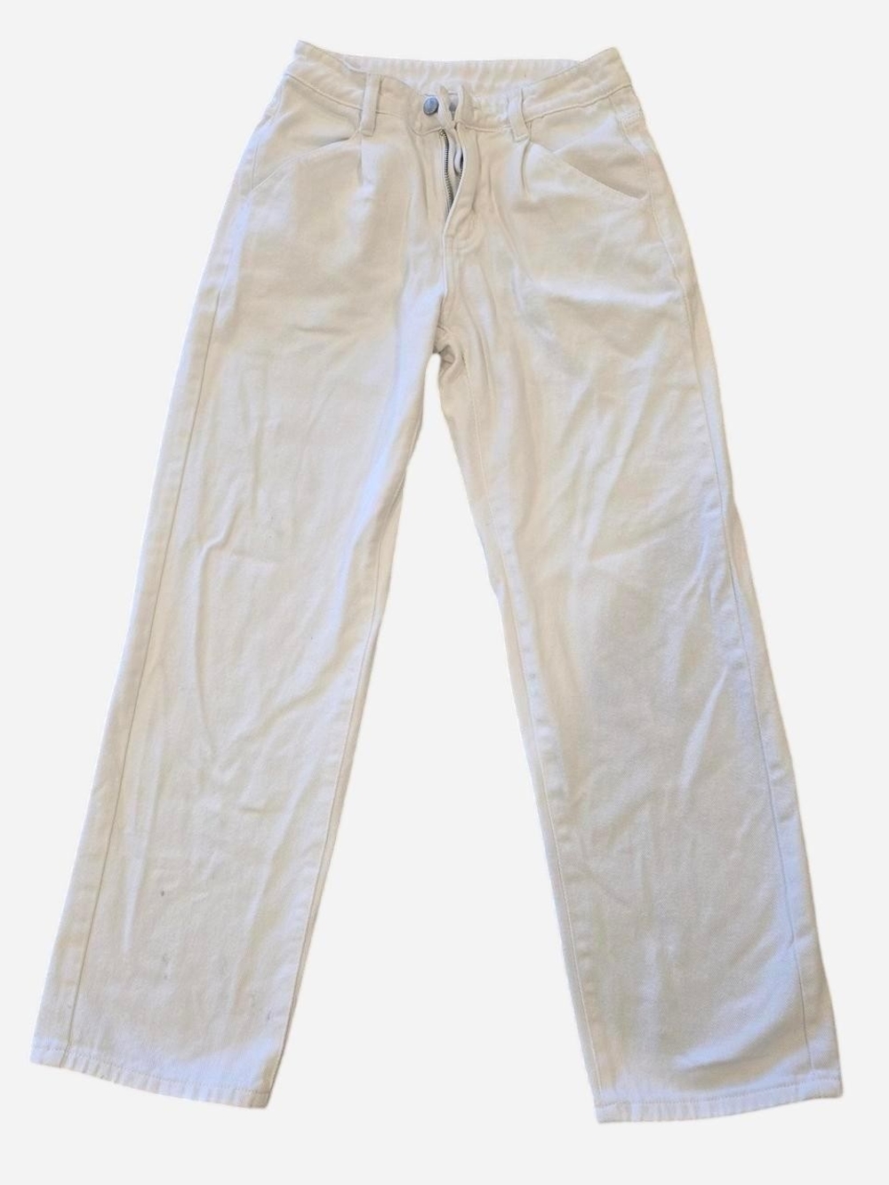 White Straight Jeans